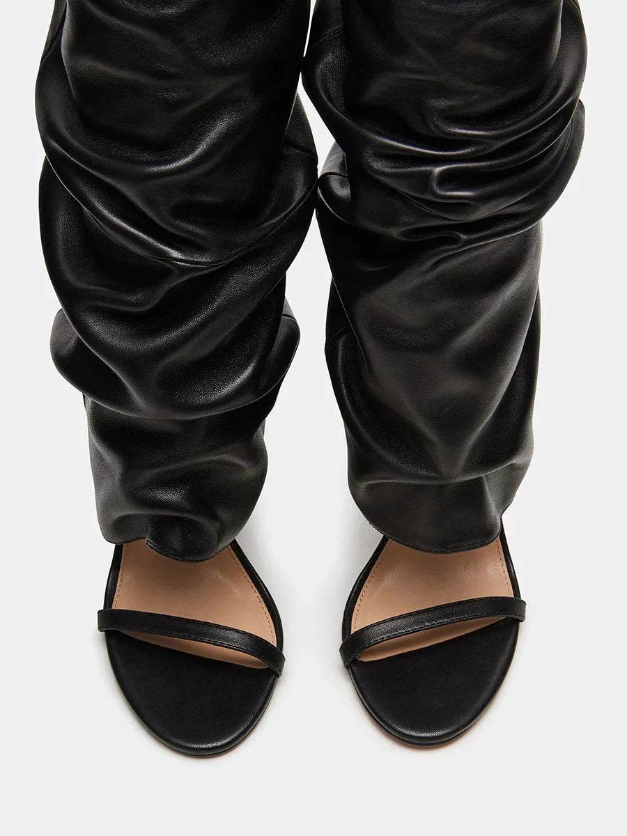 Slouchy Chic High Heels