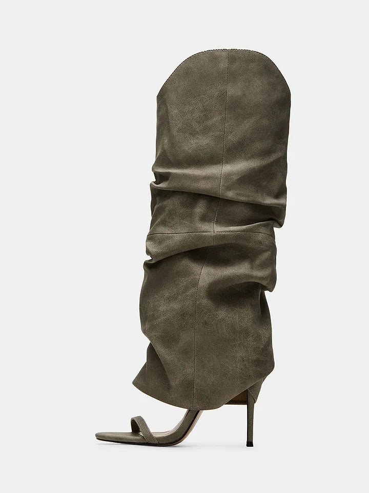 Slouchy Chic High Heels