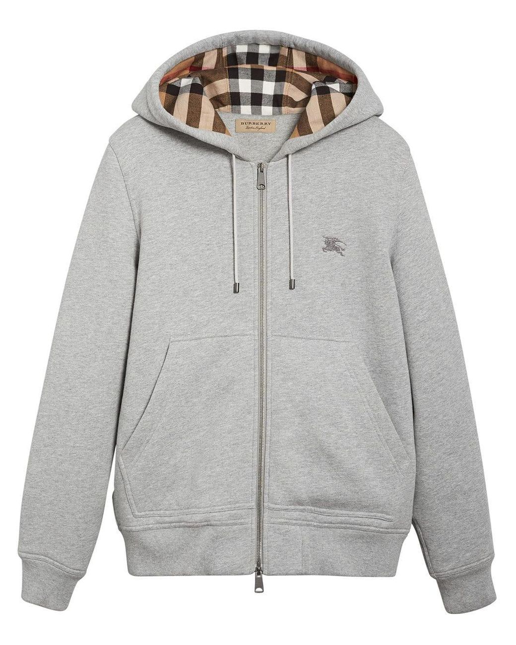 Stylish Checkered Zip-Up Hoodie