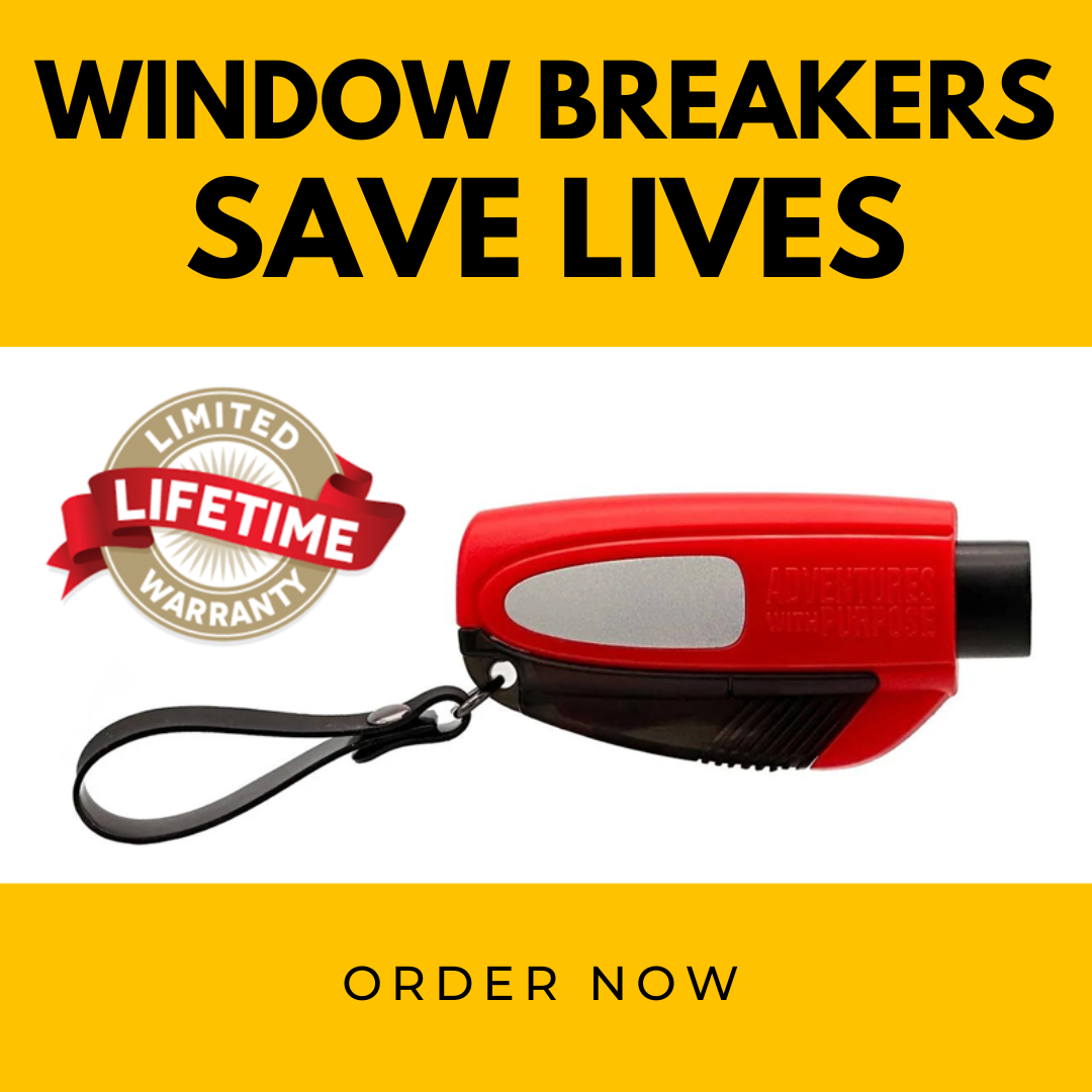 2-in-1 Emergency Window Breaker & Seatbelt Cutter