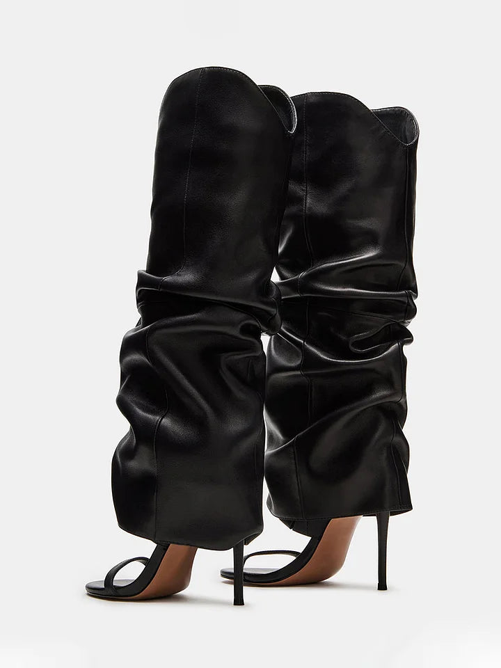 Slouchy Chic High Heels