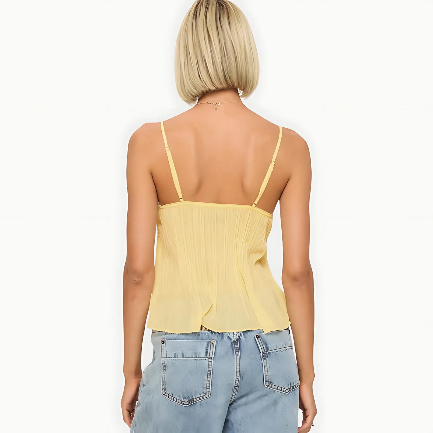 The Delina Pleat Cami Top