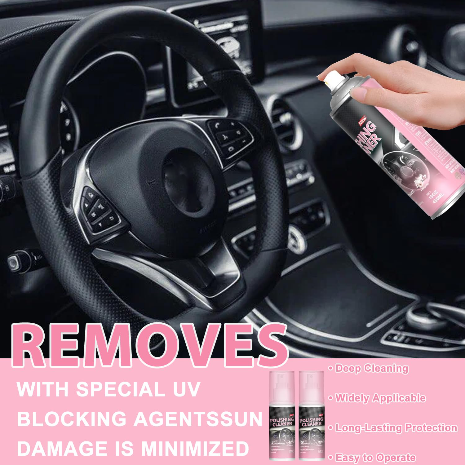 🔥LAST DAY 49% OFF - AutoGleam Car Interior Cleaner