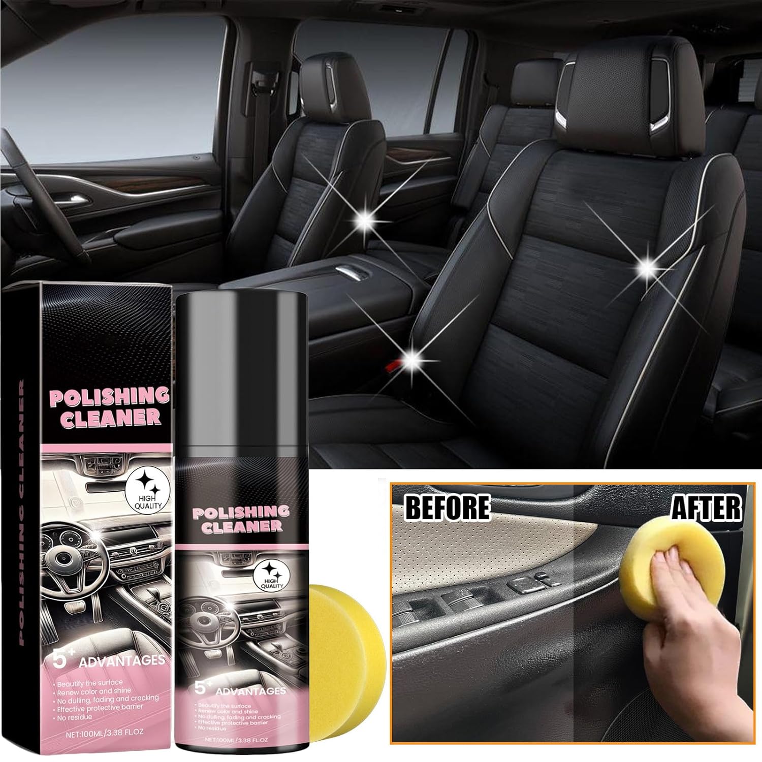 🔥LAST DAY 49% OFF - AutoGleam Car Interior Cleaner