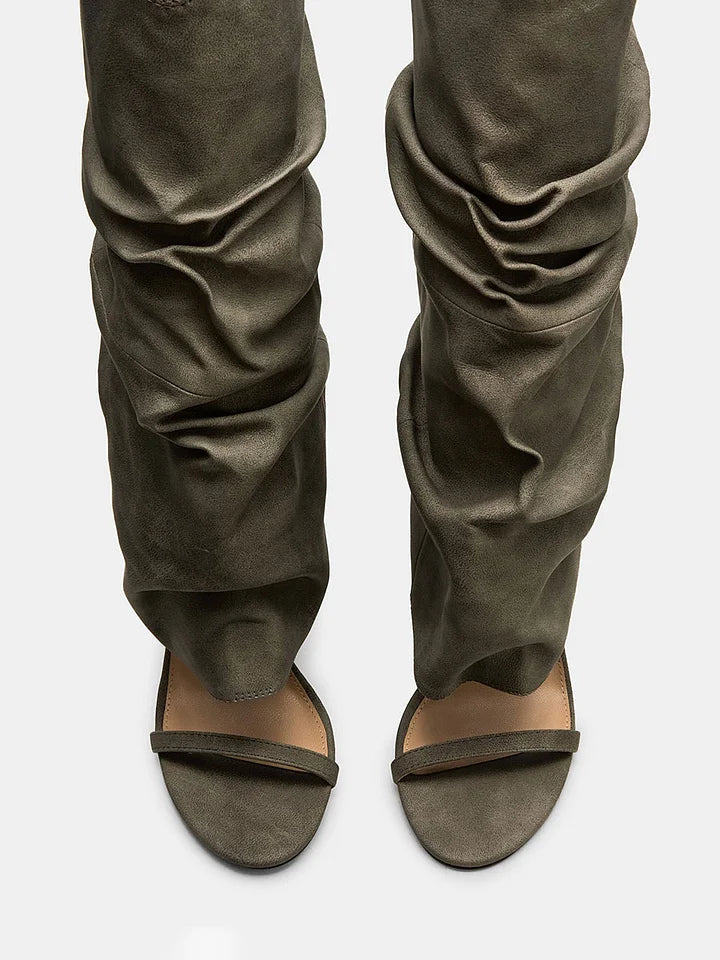 Slouchy Chic High Heels